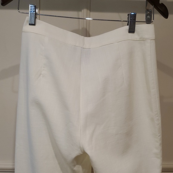 NWT Fabio Linen Mid-rise Snap Wide-leg Trousers By Yellow The Label Size XS - Picture 10 of 12